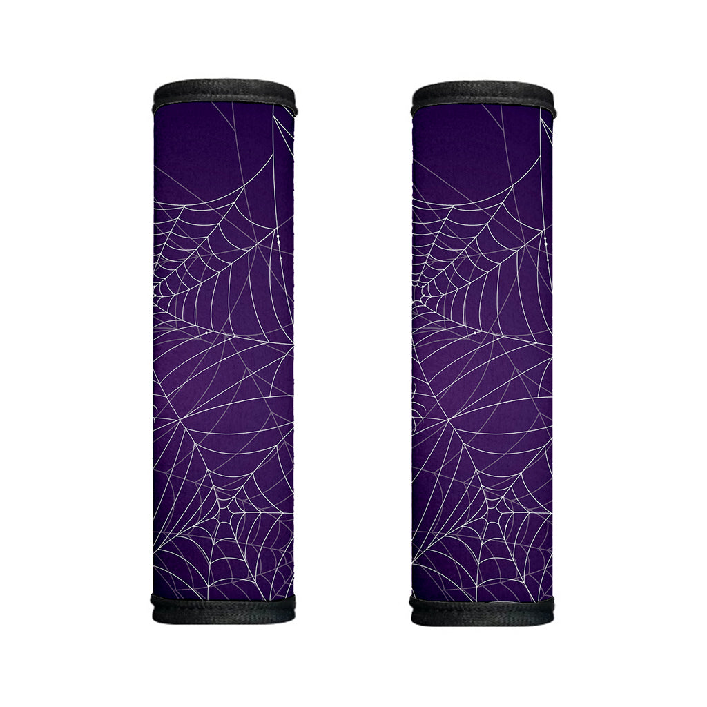 Purple Spider Web Pattern Print Handle Covers