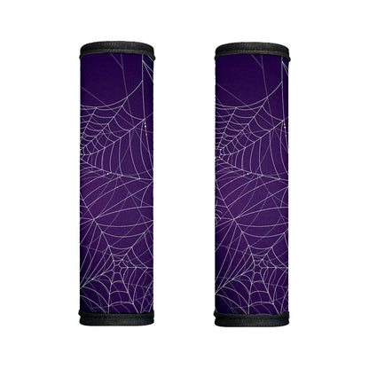 Purple Spider Web Pattern Print Handle Covers