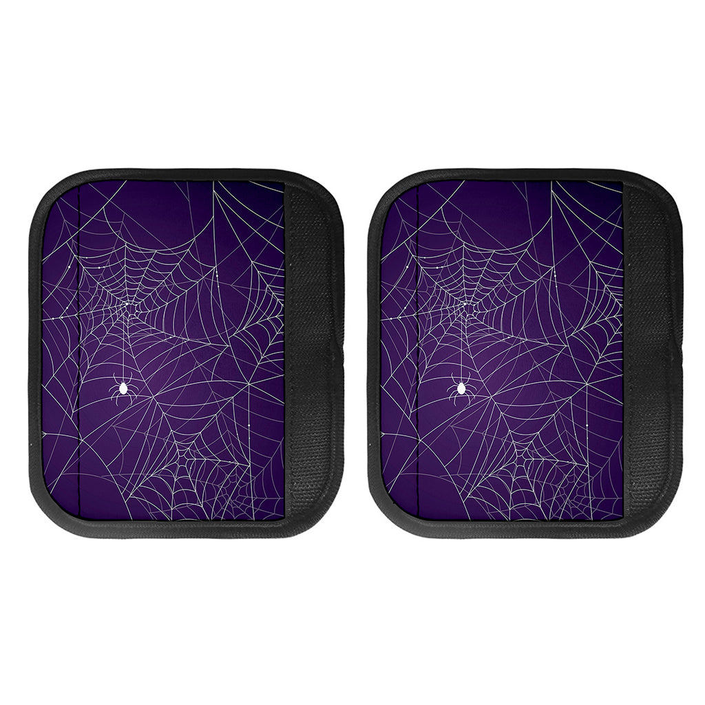 Purple Spider Web Pattern Print Handle Covers