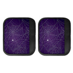 Purple Spider Web Pattern Print Handle Covers