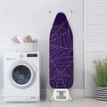 Purple Spider Web Pattern Print Ironing Board Cover