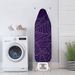 Purple Spider Web Pattern Print Ironing Board Cover