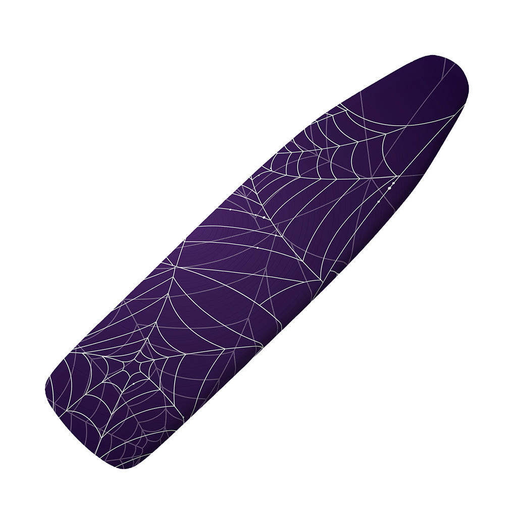 Purple Spider Web Pattern Print Ironing Board Cover