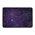 Purple Spider Web Pattern Print Kitchen Mat
