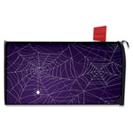 Purple Spider Web Pattern Print Mailbox Cover