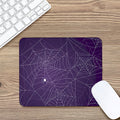 Purple Spider Web Pattern Print Mouse Pad