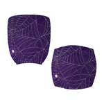 Purple Spider Web Pattern Print Office Chair Cover