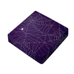 Purple Spider Web Pattern Print Outdoor Seat Cushion Cover