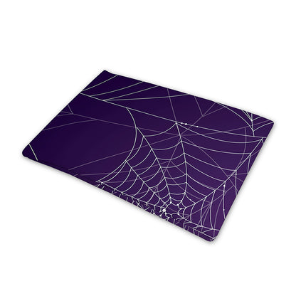 Purple Spider Web Pattern Print Pet Cooling Mat Cover