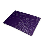 Purple Spider Web Pattern Print Pet Cooling Mat Cover