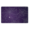 Purple Spider Web Pattern Print Polyester Doormat