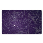 Purple Spider Web Pattern Print Polyester Doormat