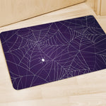 Purple Spider Web Pattern Print Polyester Doormat