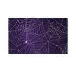 Purple Spider Web Pattern Print Polyester Flag
