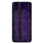 Purple Spider Web Pattern Print Refrigerator Handle Covers