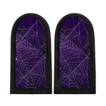 Purple Spider Web Pattern Print Skillet Handle Cover