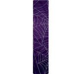 Purple Spider Web Pattern Print Table Runner