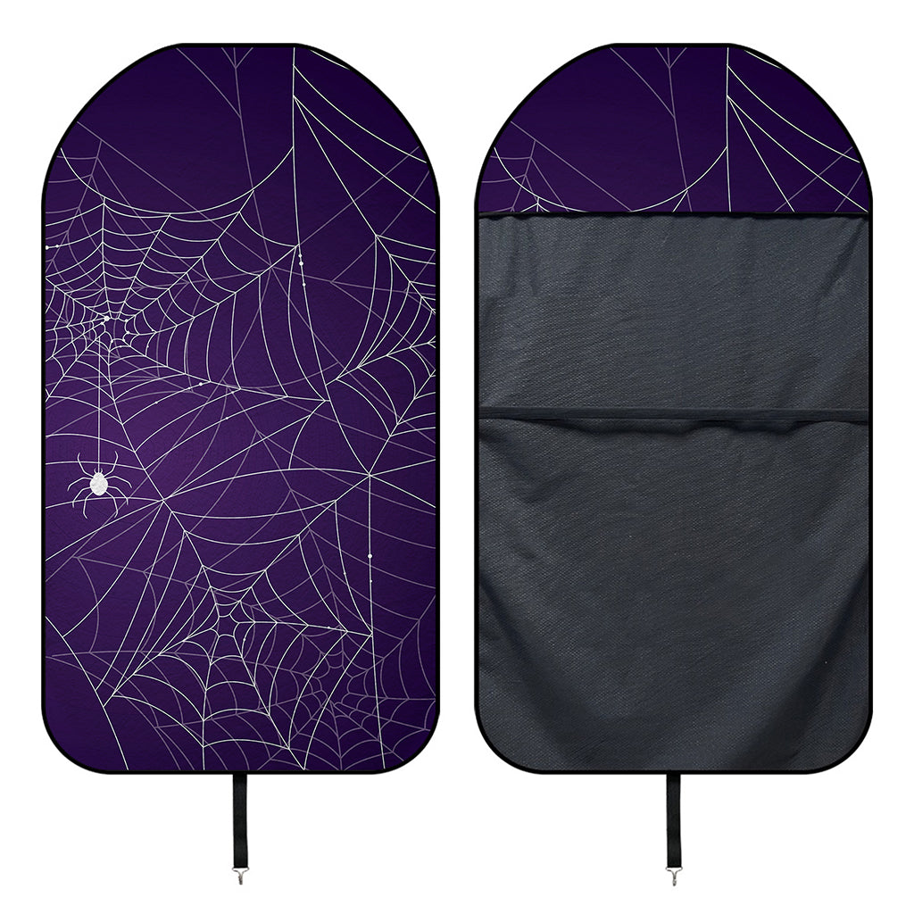 Purple Spider Web Pattern Print Waterproof Car Seat Cover