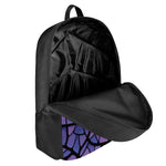 Purple Stained Glass Mosaic Print 17 Inch Backpack