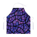 Purple Stained Glass Mosaic Print Adjustable Apron