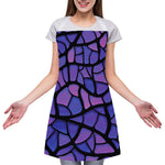 Purple Stained Glass Mosaic Print Adjustable Apron