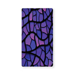 Purple Stained Glass Mosaic Print Baby Crib Sheet