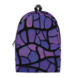 Purple Stained Glass Mosaic Print Backpack