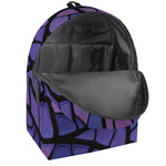 Purple Stained Glass Mosaic Print Backpack