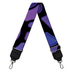 Purple Stained Glass Mosaic Print Bag Strap