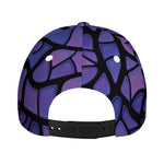 Purple Stained Glass Mosaic Print Baseball Cap