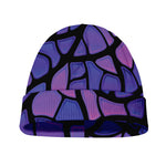 Purple Stained Glass Mosaic Print Beanie