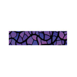 Purple Stained Glass Mosaic Print Bed Runner