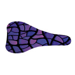 Purple Stained Glass Mosaic Print Bicycle Seat Cover