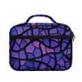 Purple Stained Glass Mosaic Print Briefcase Bible Bag