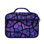 Purple Stained Glass Mosaic Print Briefcase Bible Bag