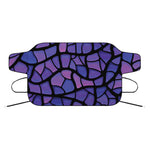 Purple Stained Glass Mosaic Print Car Windshield Snow Cover