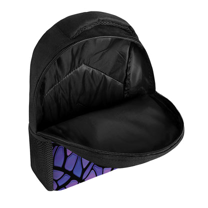 Purple Stained Glass Mosaic Print Casual Backpack