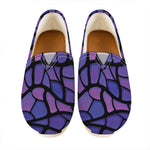 Purple Stained Glass Mosaic Print Casual Shoes
