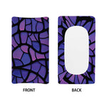 Purple Stained Glass Mosaic Print Changing Pad Cover