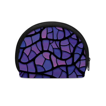 Purple Stained Glass Mosaic Print Coin Purse