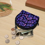 Purple Stained Glass Mosaic Print Coin Purse