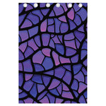 Purple Stained Glass Mosaic Print Curtain