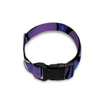 Purple Stained Glass Mosaic Print Dog Collar