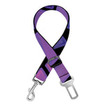 Purple Stained Glass Mosaic Print Dog Seat Belt