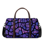 Purple Stained Glass Mosaic Print Duffle Bag