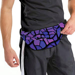 Purple Stained Glass Mosaic Print Fanny Pack