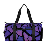 Purple Stained Glass Mosaic Print Gym Bag