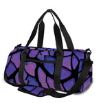 Purple Stained Glass Mosaic Print Gym Bag