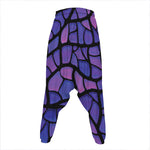 Purple Stained Glass Mosaic Print Hammer Pants