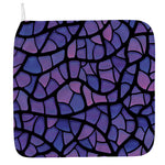 Purple Stained Glass Mosaic Print Hand Towel